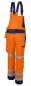 Preview: Warnschutz Latzhose Qualitex PRO WS warnorange/marine